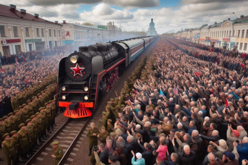 26 апреля, свыше тысячи горожан Багратионовска приветствовали 