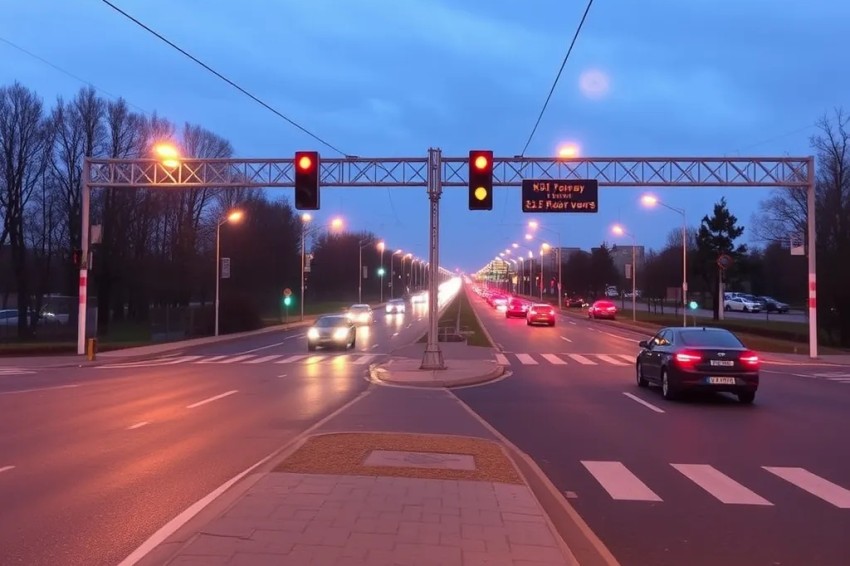 Число аварий на перекрестках Горьковского шоссе в первой половине текущего года сократилось вчетверо.