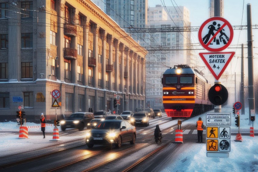 Число нарушений правил дорожного движения на переездах Горьковской железнодорожной магистрали за два месяца текущего года уменьшилось на 7%