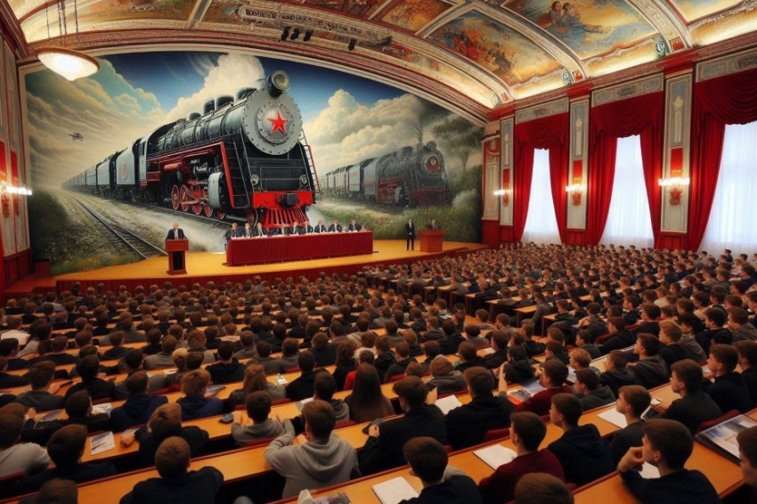 Директор Горьковской железнодорожной линии провел лекцию для учащихся ПривГУПС.