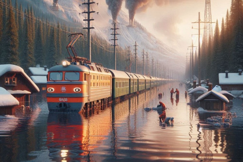 Инфраструктура Северной железнодорожной магистрали готовится к весеннему наводнению.