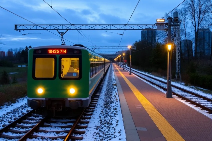 Изменения во временном графике движения вечернего поезда