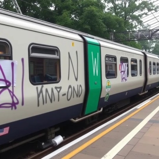 Количество эпизодов вандализма на Северной железнодорожной линии к концу 2025 года увеличилось вдвое.