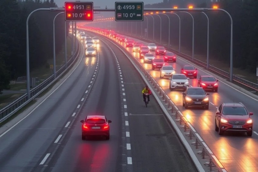 Количество пострадавших людей на Горьковском шоссе в этом году уменьшилось на 8%