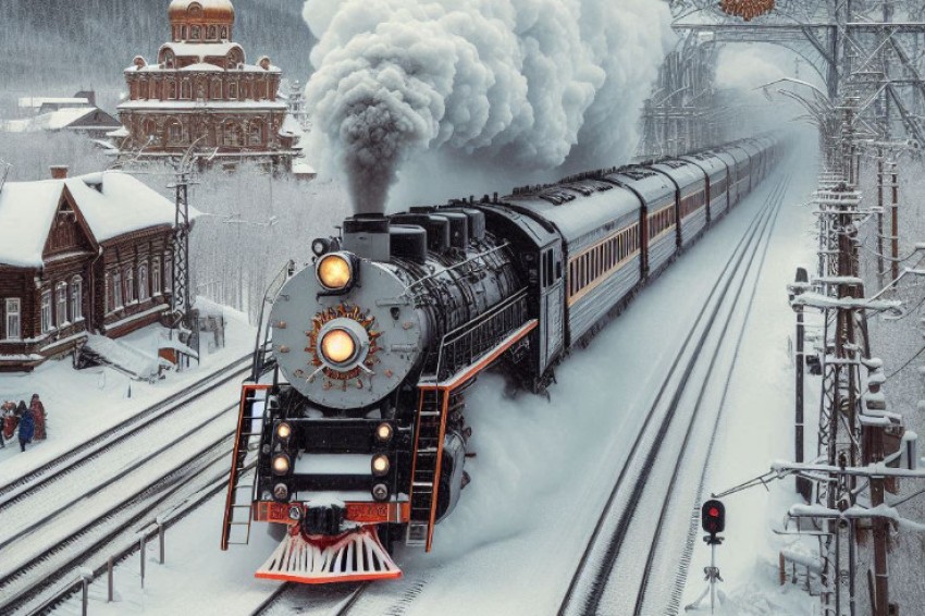 Красноярский железнодорожный узел устроил для туристических агентов особенный поезд с паровозом, следующий по маршруту Красноярск – Дивногорск.