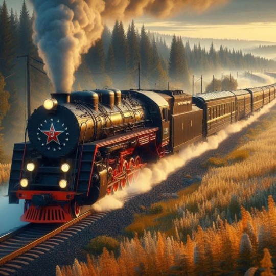 Магистраль Свердловска обеспечила движение ретро-поезда на паровом движении под названием 