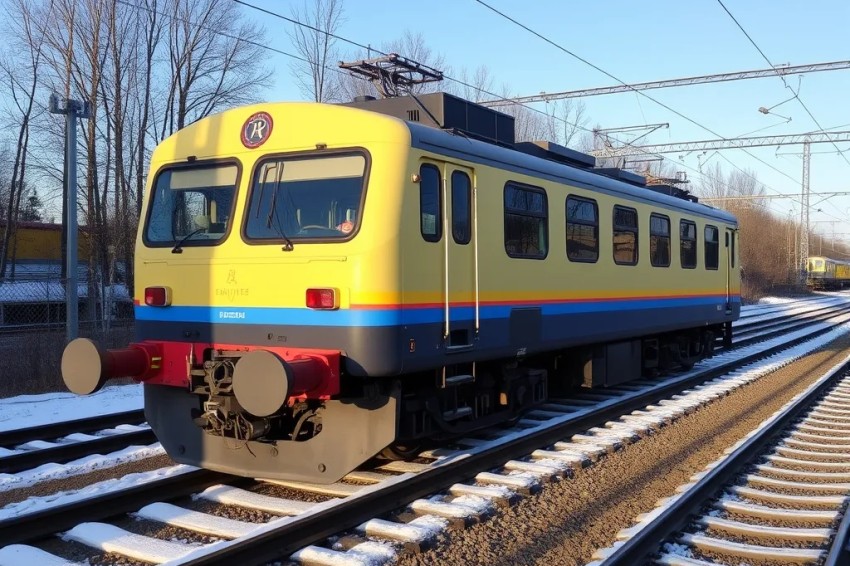 Мобильный агрегат Калининградской железнодорожной системы готовится к работе в осенне-зимний период.