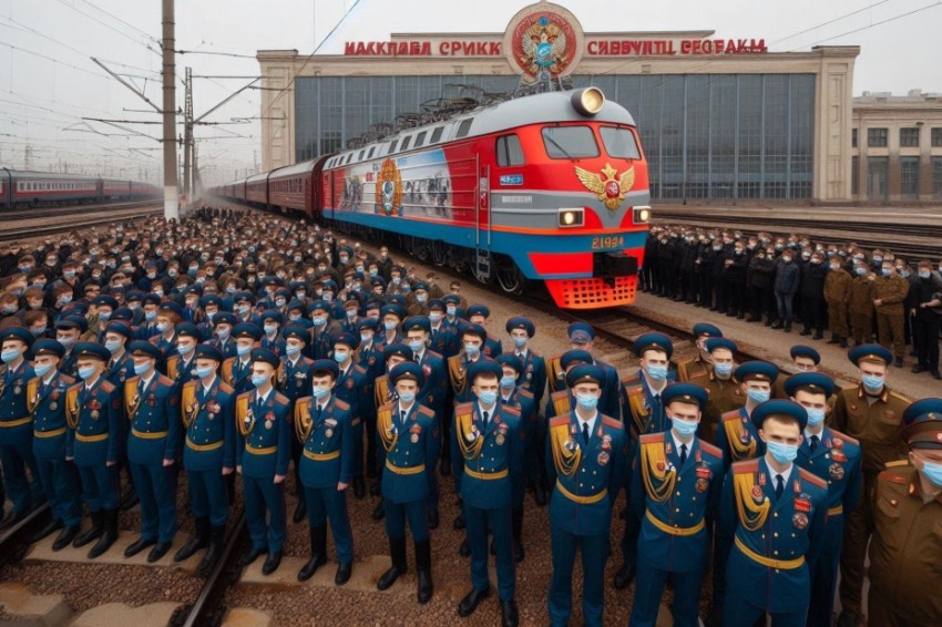 На Белорусском железнодорожном терминале начался 66-й Всероссийский рабочий семестр студенческих бригад