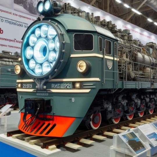 На экспозиции проектов Горьковской железнодорожной линии был представлен новаторский локомотивный светильник.