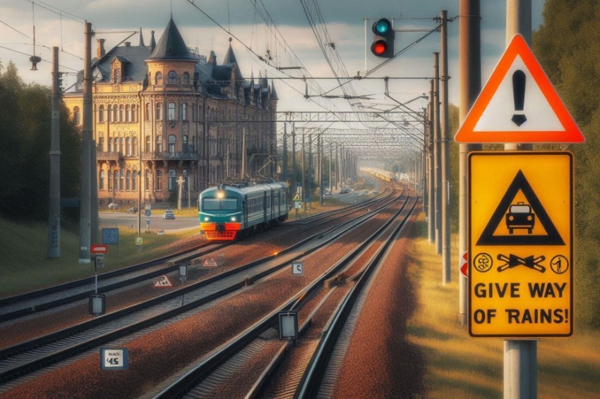 На Калининградской железнодорожной линии идет предупредительная кампания «Дай дорогу поездам!».