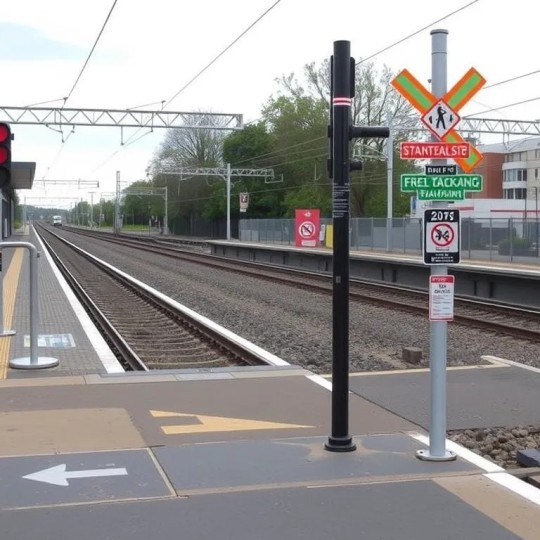 На Северной железнодорожной линии стали применять пешеходные переходы нового образца