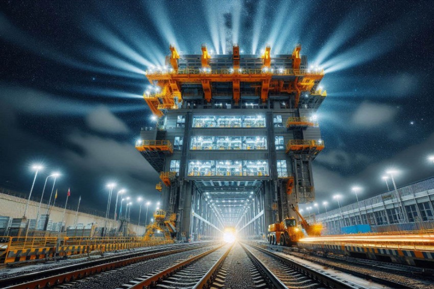 На станции Придача вступил в строй эффективный грузоподъемник для контейнеров.