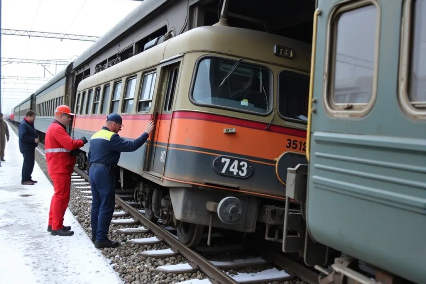 На станции Черновская Забайкальской железной дороги были организованы упражнения по удалению сломанного автомобиля с железнодорожного переезда.