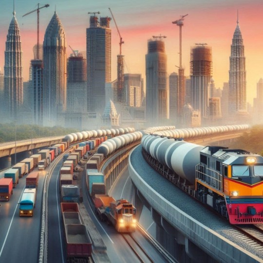 На столичной автотрассе устроена транспортировка товаров для изготовления цемента по непосредственному пути