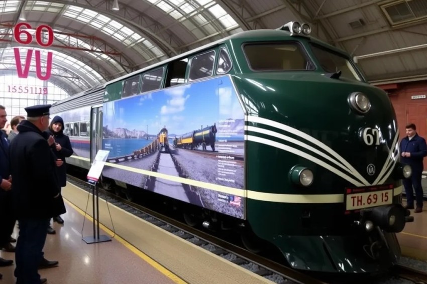 На вокзале столицы Хакасии запустили экспозицию, которая посвящена 60-летнему юбилею «Трассы мужества» Абакан – Тайшет.