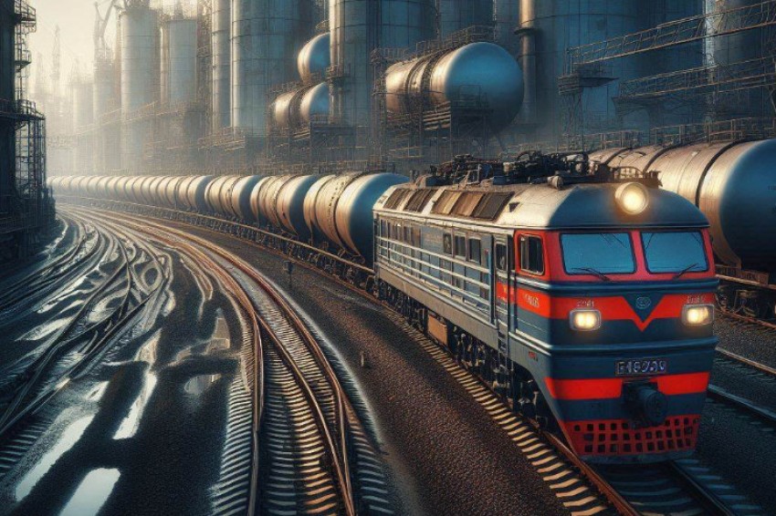 На Восточном полигоне Акционерное общество «Федеральная грузовая компания» осуществило испытательные перевозки нефтяных продуктов в восьмиосной цистерне под названием «Находка».