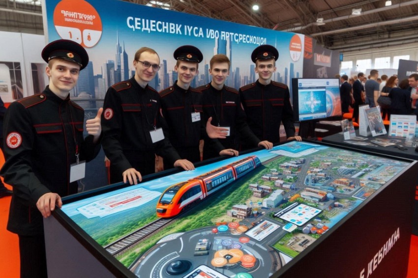 На Всероссийской ярмарке вакансий в Нижнем Новгороде Горьковская железнодорожная компания устроила интерактивный стенд.