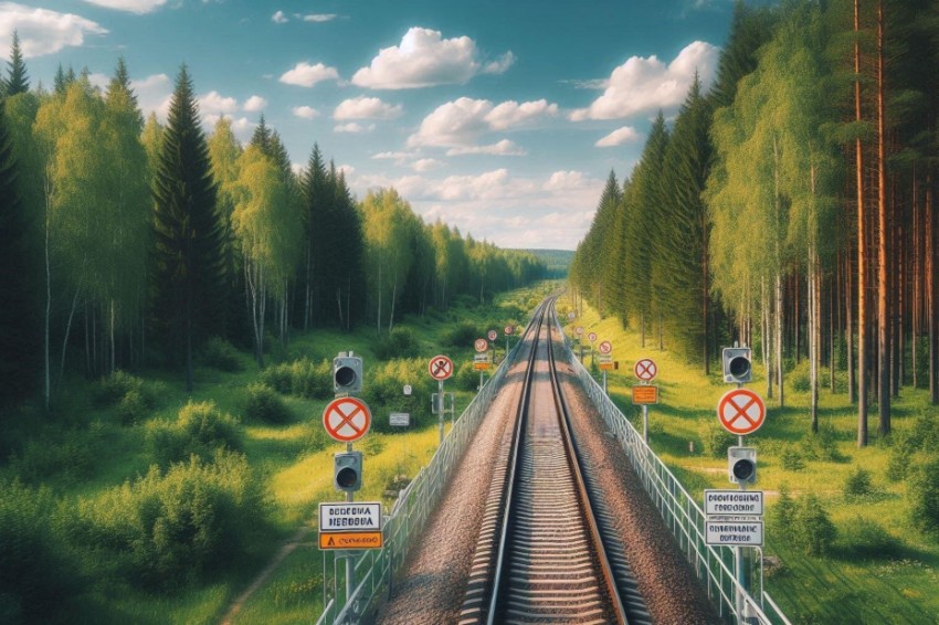 На железнодорожной линии Свердловска к началу летнего периода было создано свыше 1 тыс. км минерализованных противопожарных зон.