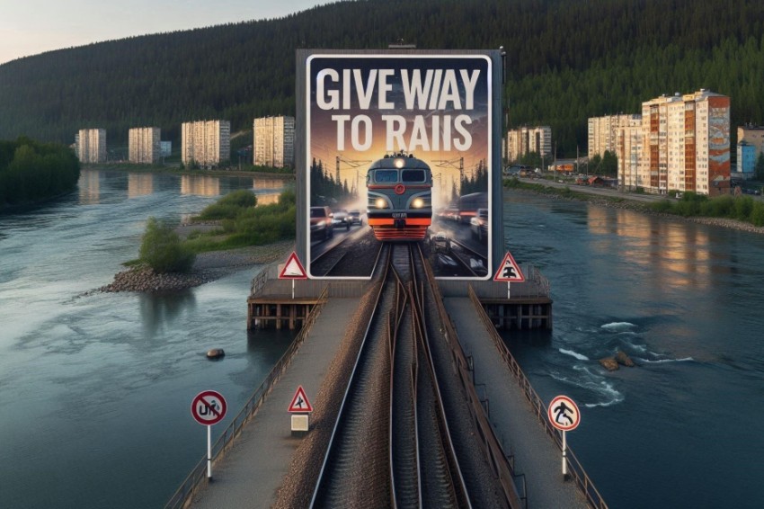 На железнодорожной линии Куйбышева началась кампания «Дай путь поездам!»