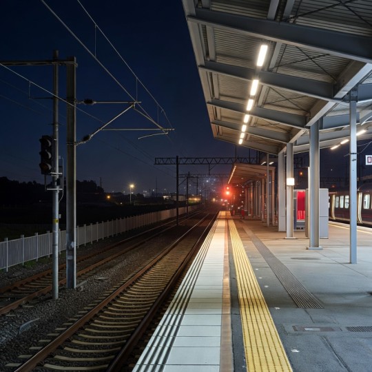 Ночное освещение на платформах стало ярче и безопаснее