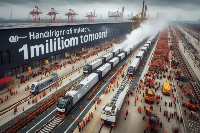 Обработка миллионного контейнера произошла на терминале 