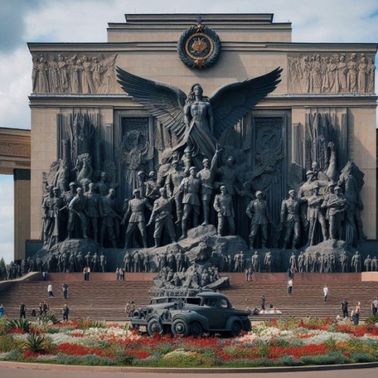 Памятник Второй Мировой войне был установлен на станционной площади Данилова.