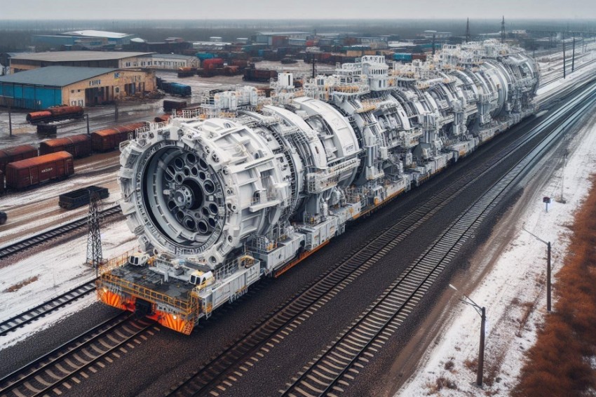 ПАО «Российские железные дороги» успешно осуществило транспортировку крупногабаритного спецоборудования, предназначенного для обновления Красноярской гидроэлектростанции.