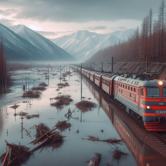 Подготовка к предстоящему раннему паводку, который предсказывается в сибирских регионах, идет на Красноярской железной дороге.