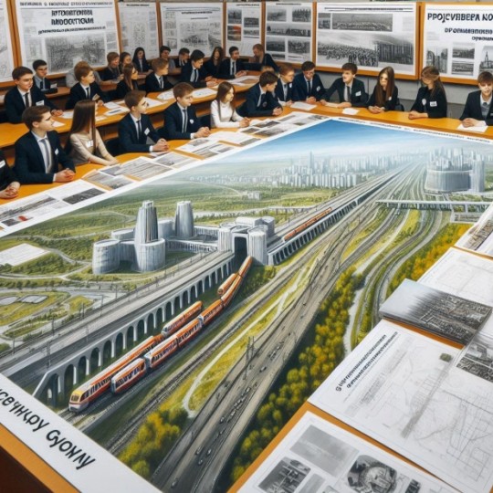 Проекты новой линии для Горьковской магистрали были представлены студентами-железнодорожниками.