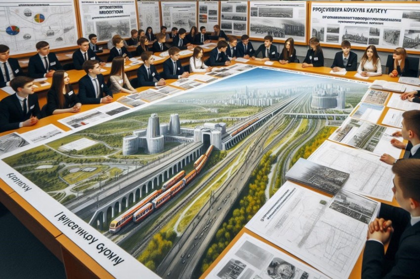 Проекты новой линии для Горьковской магистрали были представлены студентами-железнодорожниками.