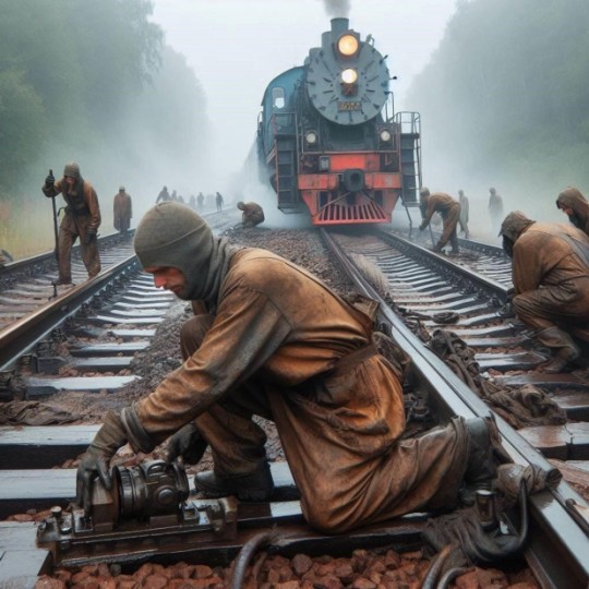 Работники железной дороги осуществляют основной ремонт железнодорожного участка между Судимиром и Паликами в Брянском регионе.