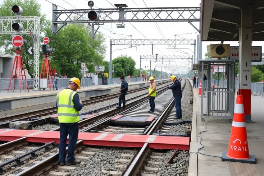 Российские железные дороги приступили к тестированию стрелочного переключения для начального этапа высокоскоростной магистрали Москва – Санкт-Петербург.