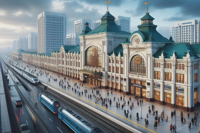 Российские железные дороги запустили новую станцию в Грозном