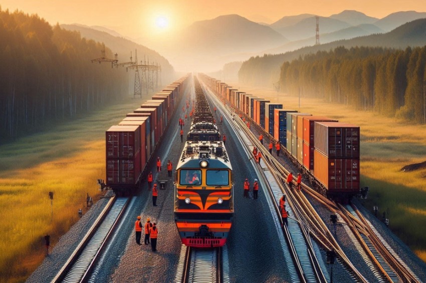 РЖД, FESCO и «ФосАгро» провели испытательные транспортировки контейнеров по маршрутам БРИКС.