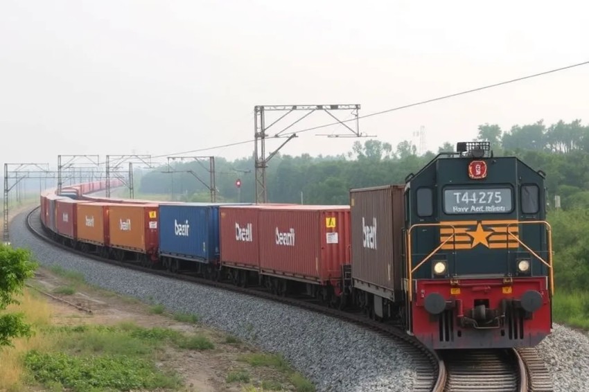 РЖД вместе с Почтой России начали работу грузового экспресса из Китая.