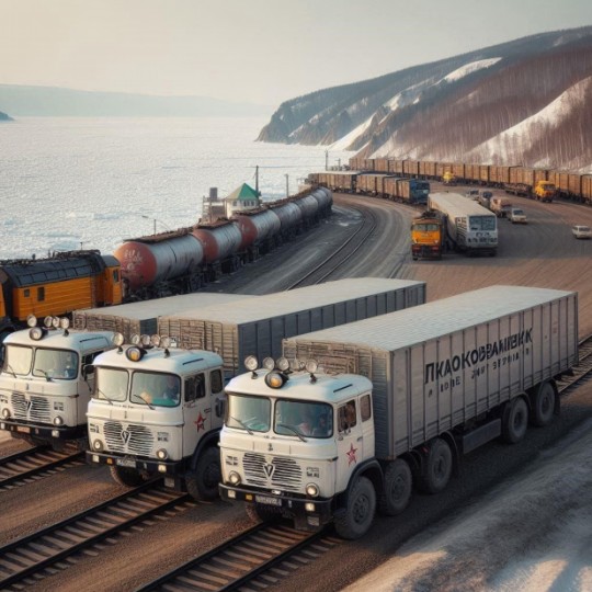 С автовокзала Краснокаменска, расположенного на территории Забайкальской железнодорожной сети, впервые были отправлены грузовые автомобили.