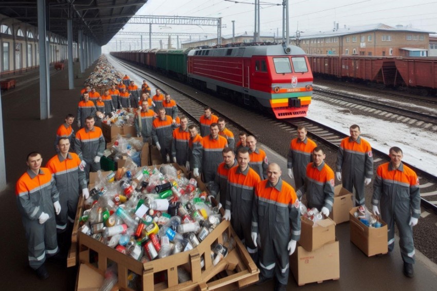 С момента начала текущего года, сотрудники станций железнодорожного транспорта в Кемеровском регионе отправили на переработку 3,2 тонны отходов.