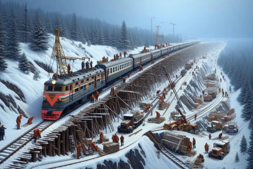 С момента начала ремонтных работ на Восточно-Сибирской железной дороге было отремонтировано более 26 км железнодорожного пути.