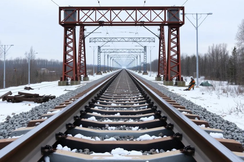 С момента начала ремонтных работ на Восточно-Сибирской железнодорожной линии было восстановлено более 140 км железнодорожных путей.