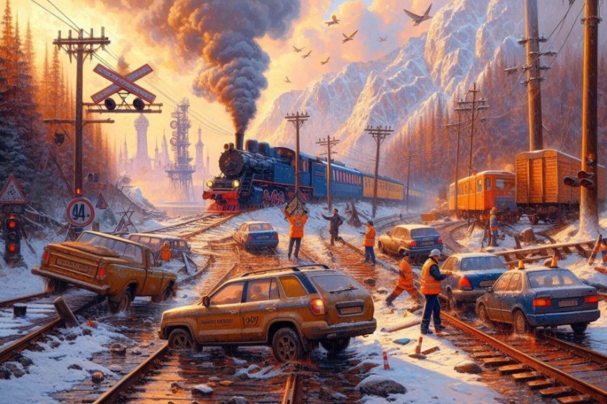 С момента начала года на железнодорожных переездах Южно-Уральской железной дороги было зарегистрировано 4 аварии.