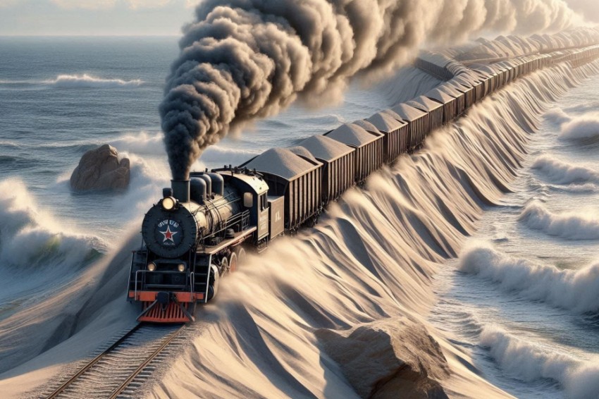 С января по май 2025 года на Куйбышевской железнодорожной линии наблюдался рост перевозок песка с помощью 