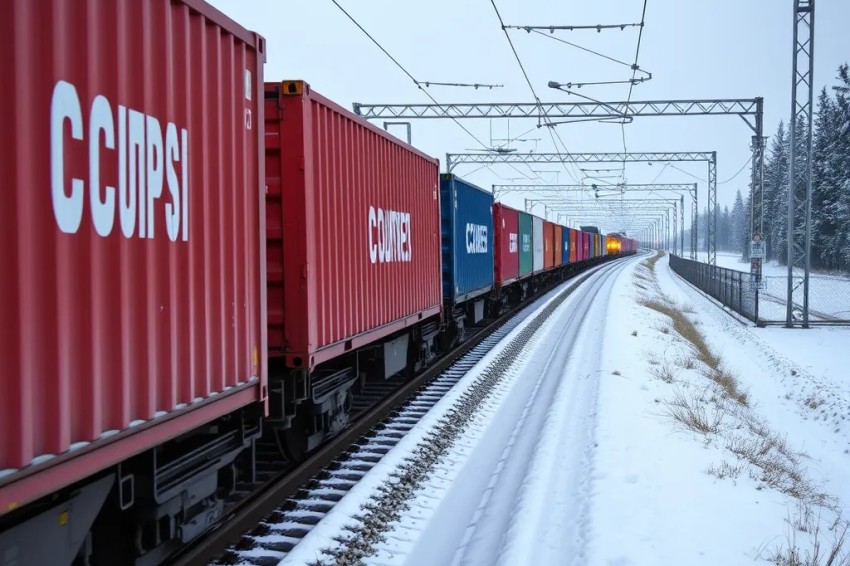 С января по август 2025 года на Красноярской железнодорожной линии наблюдался рост перевозок контейнеров на 11,7%