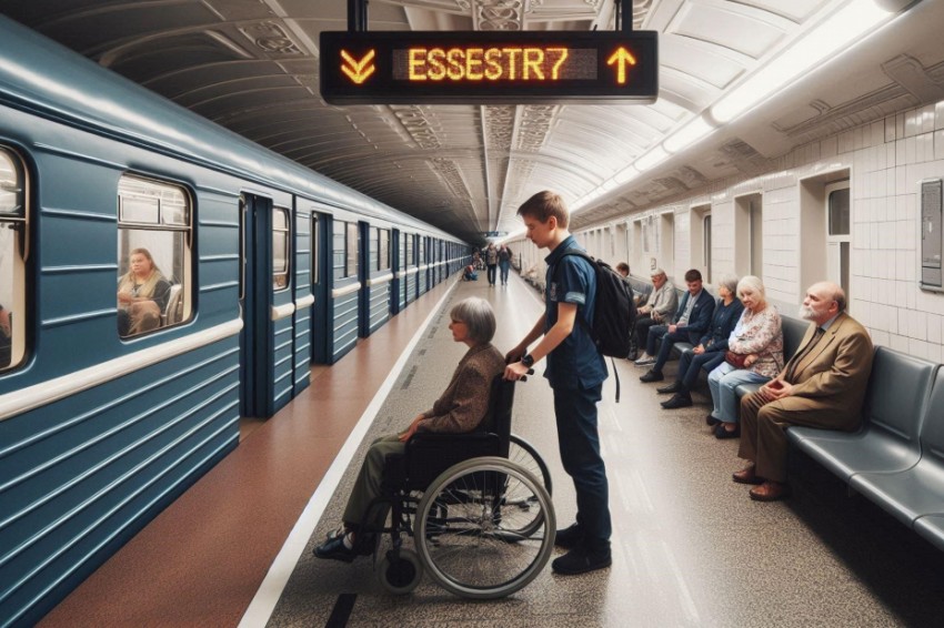 С января по май 2025 года, около 38 тыс. пассажиров с ограниченными возможностями воспользовались услугой сопровождения на станциях Московской железнодорожной линии.