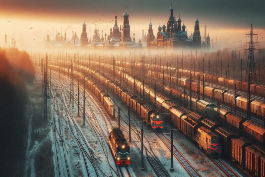 С января по май 2025 года на Московской железнодорожной линии наблюдалось увеличение числа отправленных тяжелых и длинных грузовых составов.