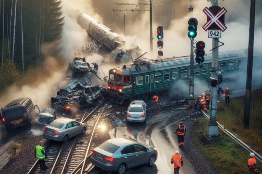 С января по март текущего года на переездах Куйбышевской железной дороги число аварий уменьшилось в 5 раз.