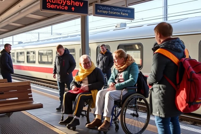 С января по июнь 2025 года, более 10 тысяч людей с ограниченными возможностями воспользовались услугой сопровождения на станциях Куйбышевской железнодорожной линии.