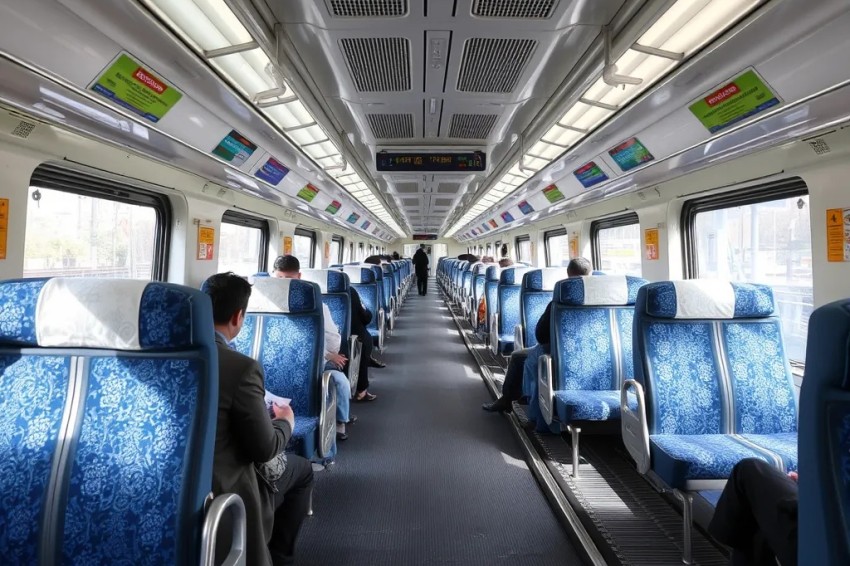 С января по август 2025 года, транспортировка пассажиров на Октябрьской железнодорожной линии увеличилась на 4,5%