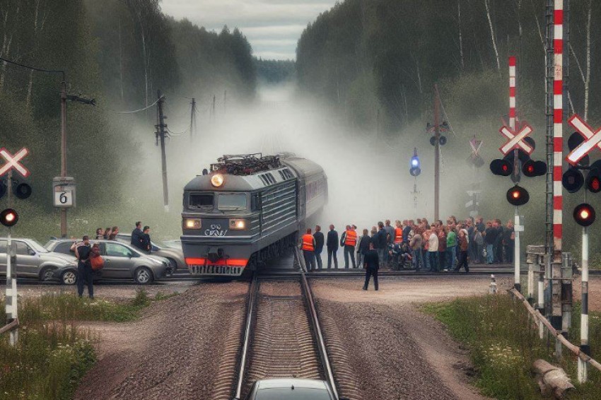 С января на Южно-Уральской железной дороге было зарегистрировано свыше 40 случаев нарушения водителями ПДД при проезде через железнодорожные переезды.