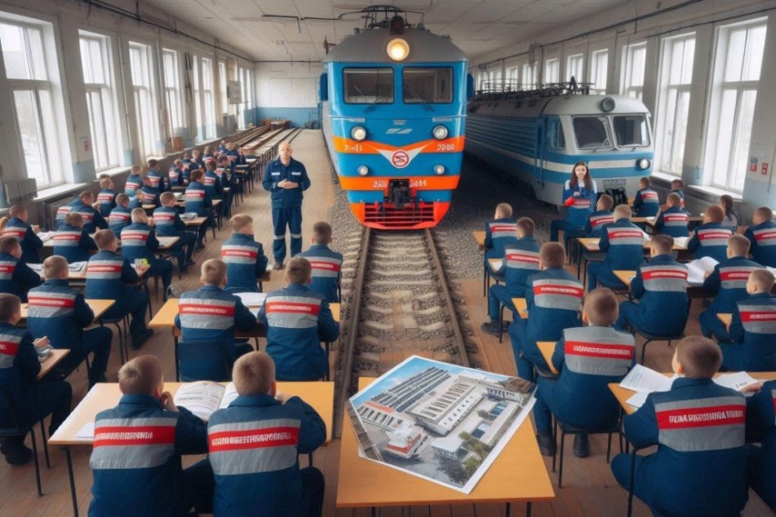 Сотрудники железной дороги организовали обучающую экскурсию и лекцию по безопасности для педагогов в Омске.