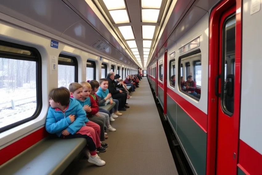 Сотрудники железной дороги организовали тур для детей с ограниченными возможностями на станции Череповец.